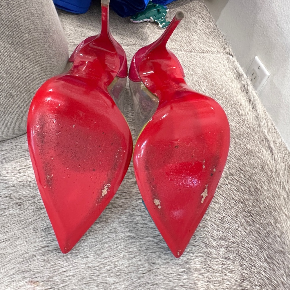 Christian Louboutin Patent Leather Tri color Size 39 - Picture 9 of 14